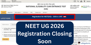 NEET UG 2026 Registration Closing Soon; Apply by March 8 @nta.nic.in
